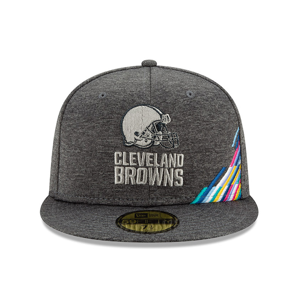 Graue Crucial Catch 59FIFTY-Kappe der Cleveland Browns