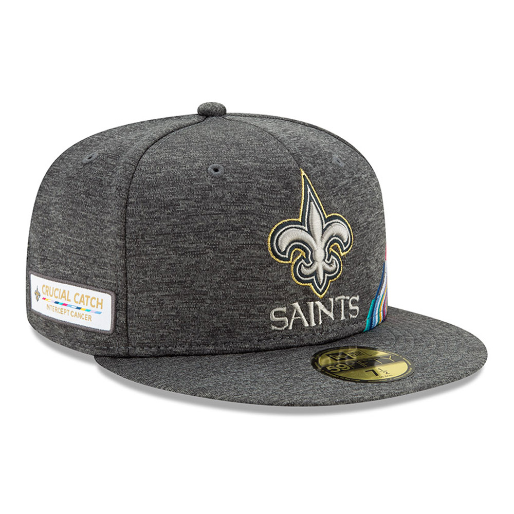Gorra New Orleans Saints Crucial Catch 59FIFTY, gris