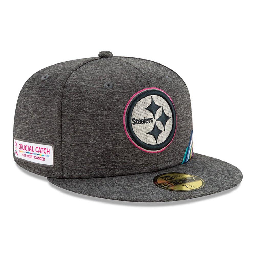 Cappellino 59FIFTY Pittsburgh Steelerss Crucial Catch grigio