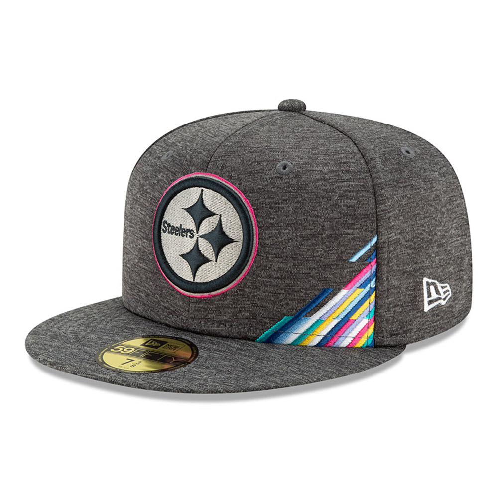 Gorra Pittsburgh Steelers Crucial Catch 59FIFTY, gris