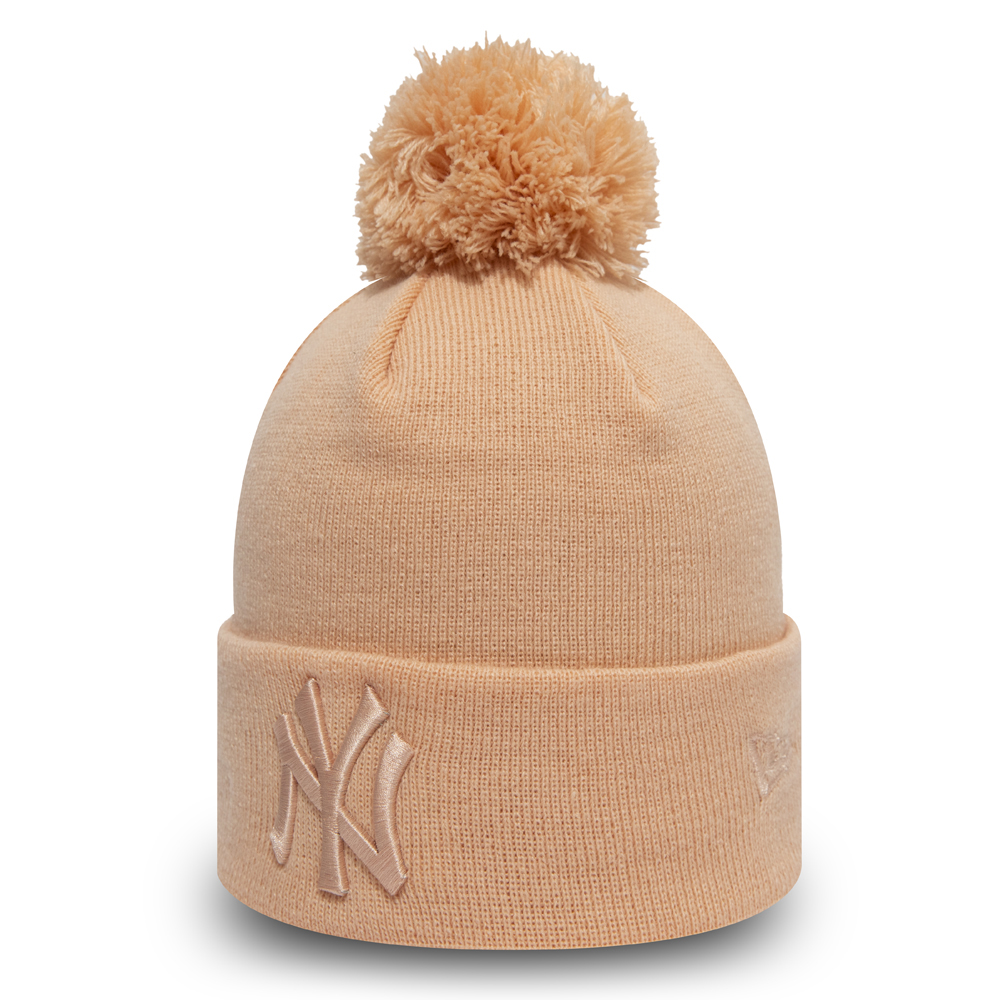 New York Yankees Womens Pink Bobble Knit