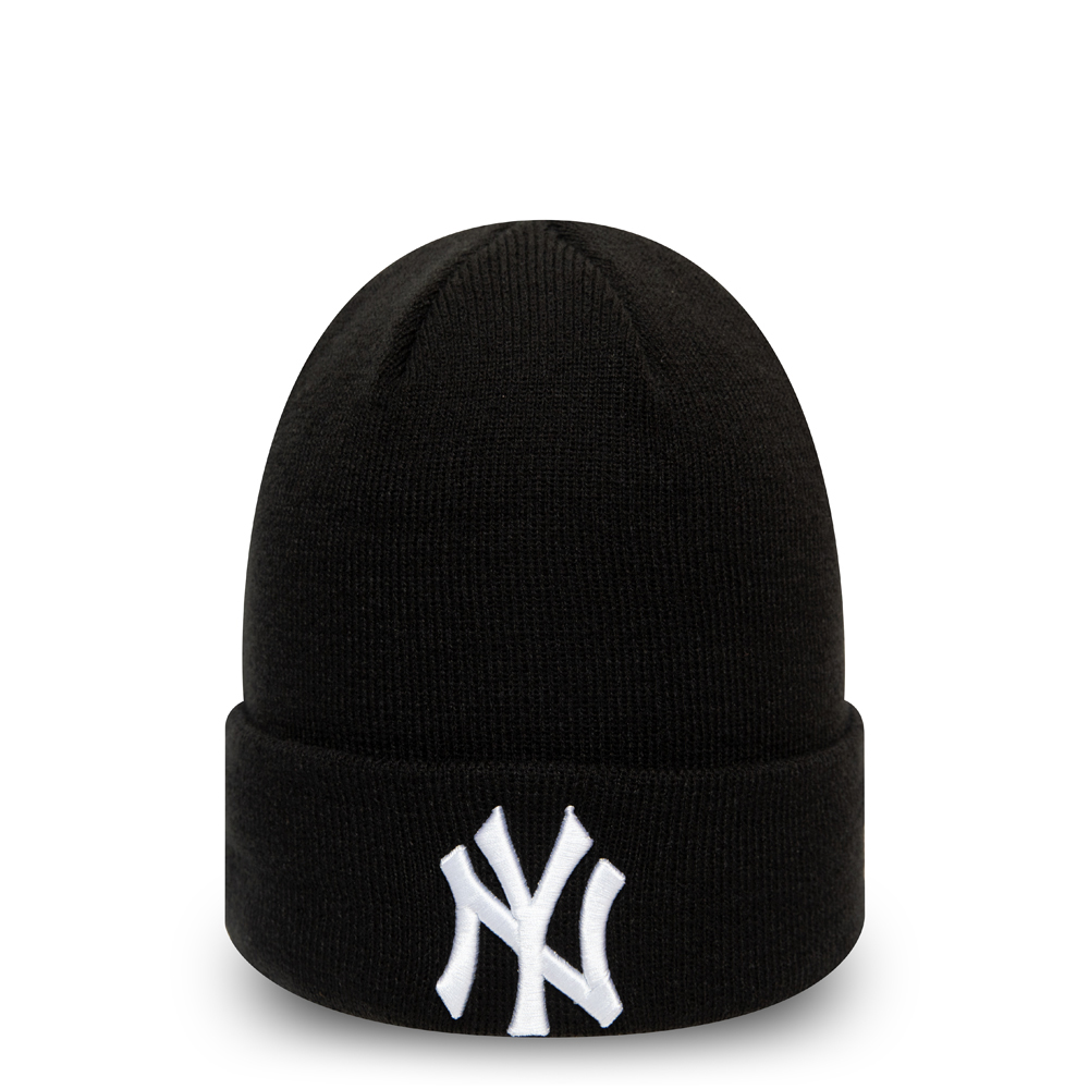 Gorro de punto con vuelta New York Yankees Essential, negro