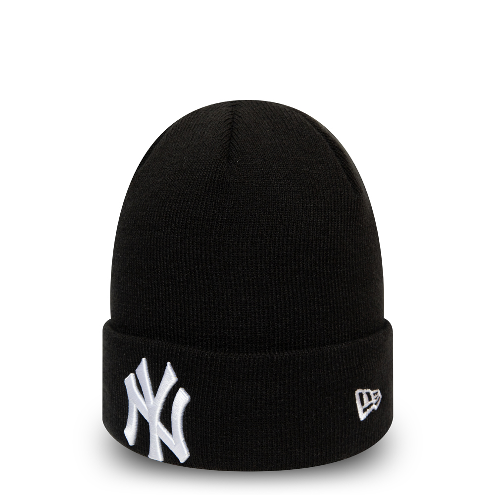 Berretto di maglia con risvolto New York Yankees Essential nero
