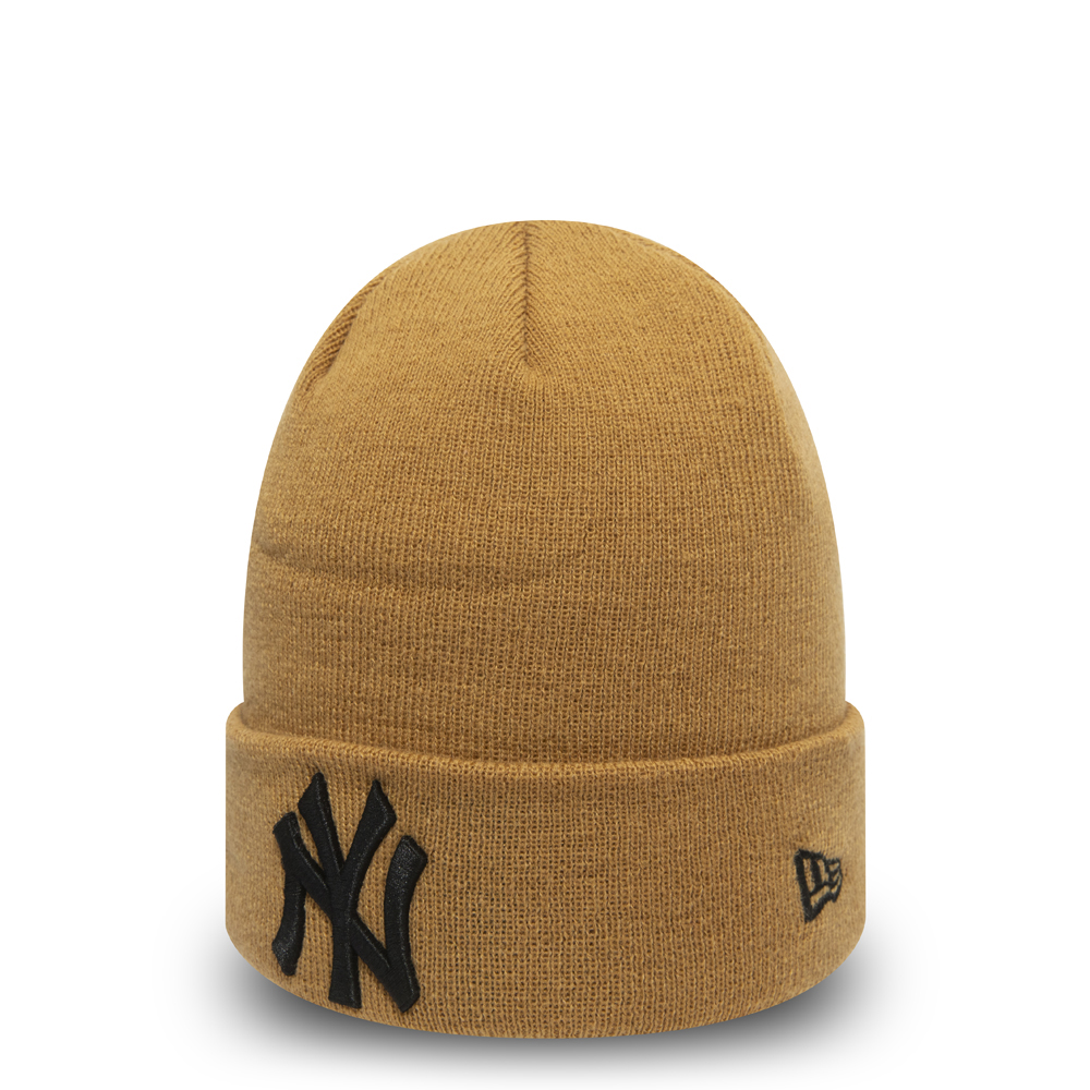 Berretto di maglia con risvolto New York Yankees Essential giallo bambino