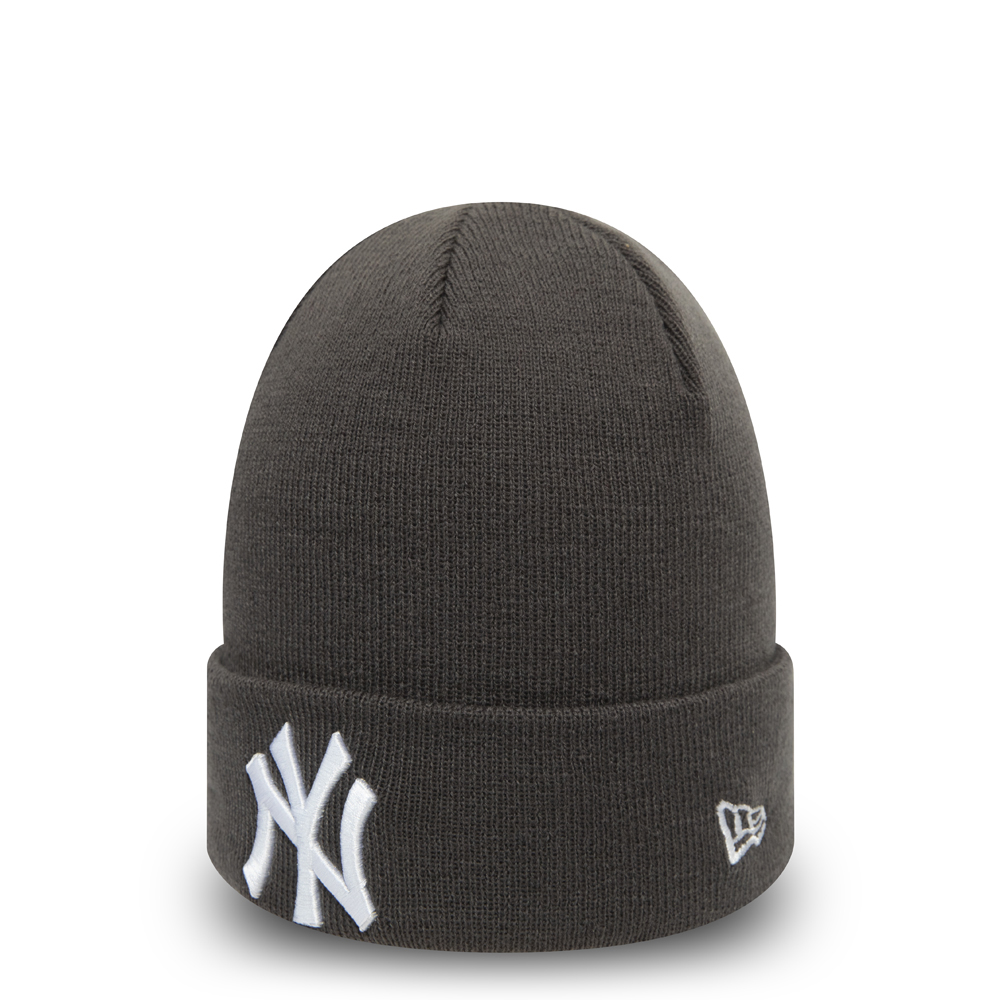 Berretto di maglia con risvolto New York Yankees Essential grigio bambino