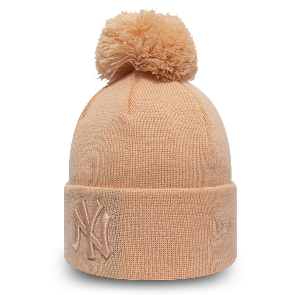 Bonnet à pompon Essential rose des Yankees de New York pour enfants