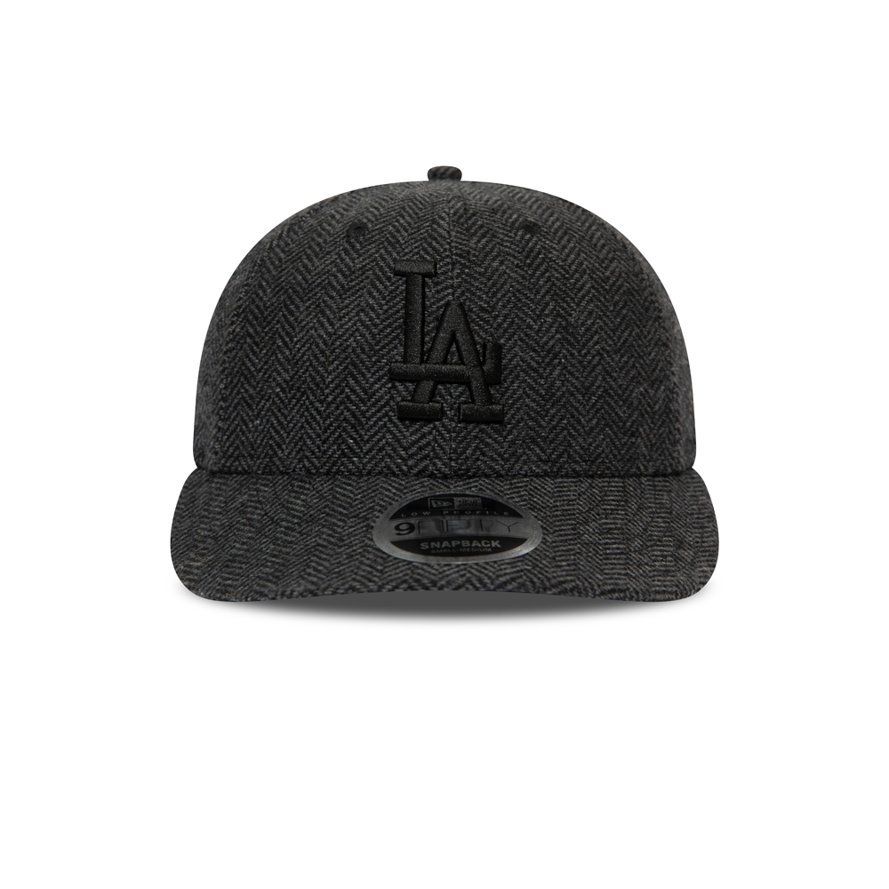 Gorra Los Angeles Dodgers 9FIFTY de bajo perfil de tweed, negro