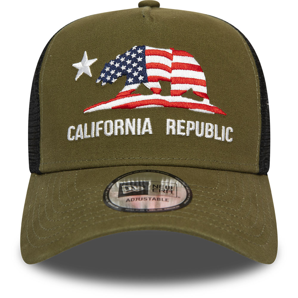New Era California Green Trucker Cap