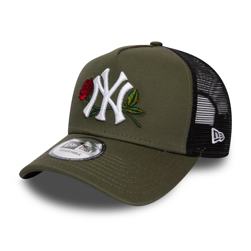 New York Yankees – Trucker-Kappe aus grünem Garn