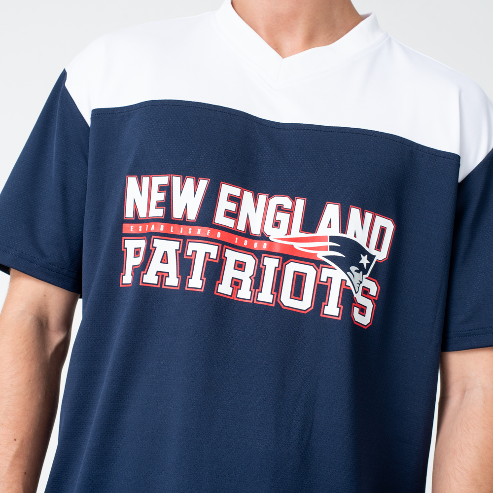 Camiseta extragrande New England Patriots Wordmark