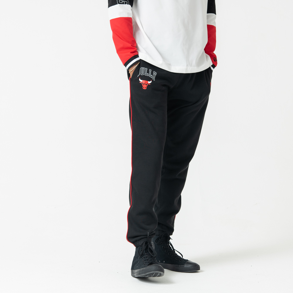 Chicago Bulls Piped Black Joggers