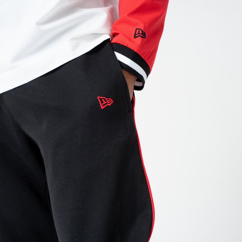Chicago Bulls Piped Black Joggers