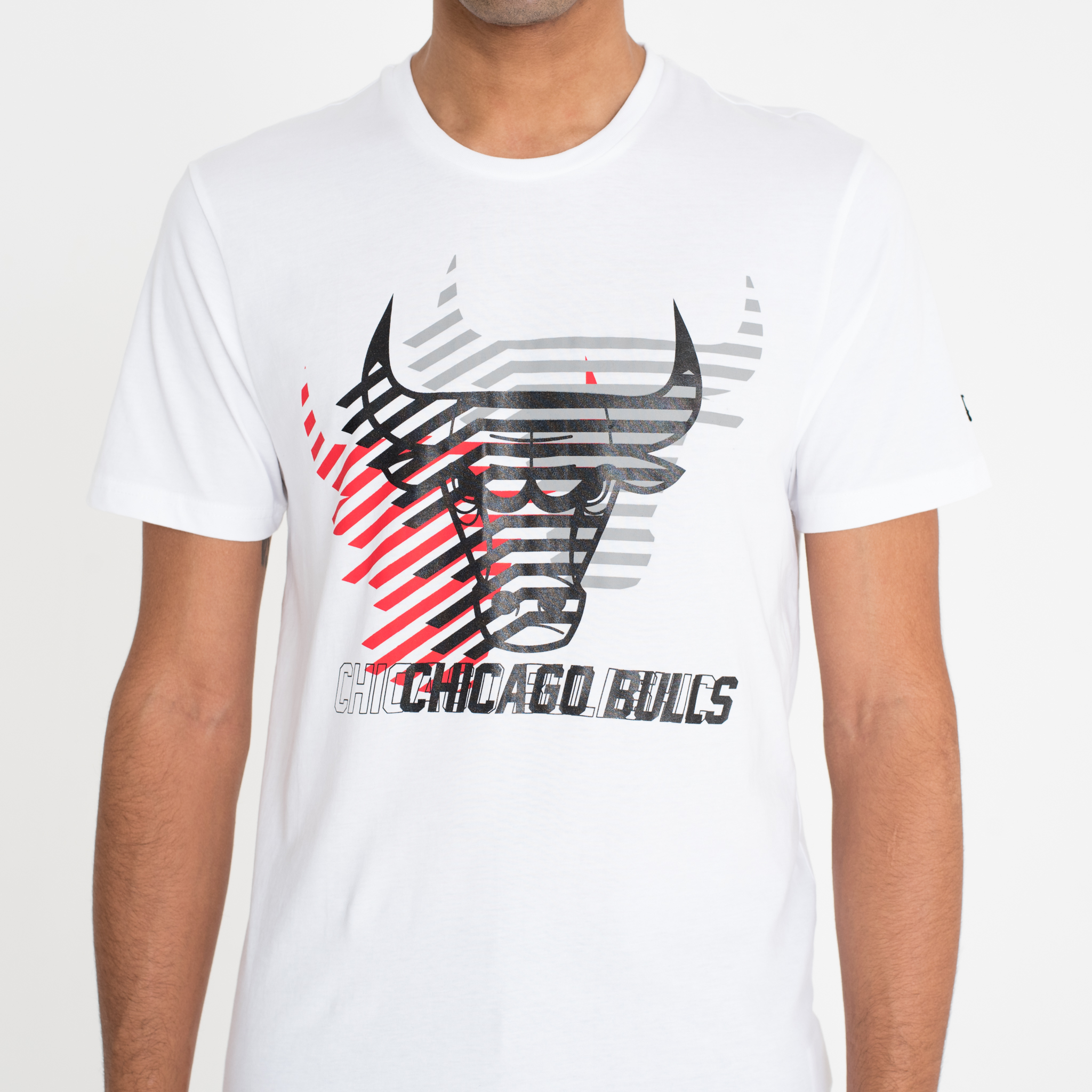 T-shirt blanc avec logo Repeat des Bulls de Chicago