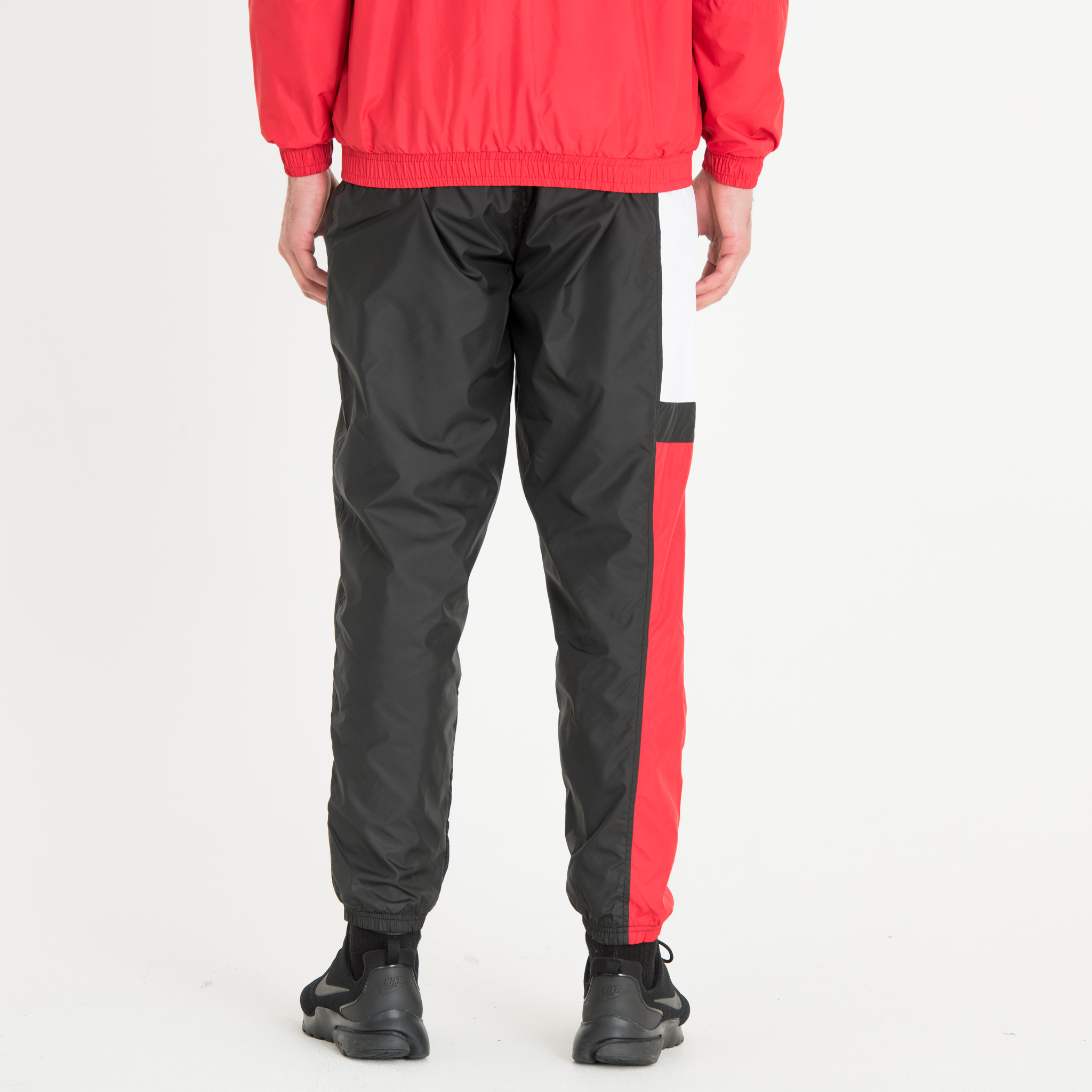 Pantalon de survêtement colour block noir, blanc et rouge New Era