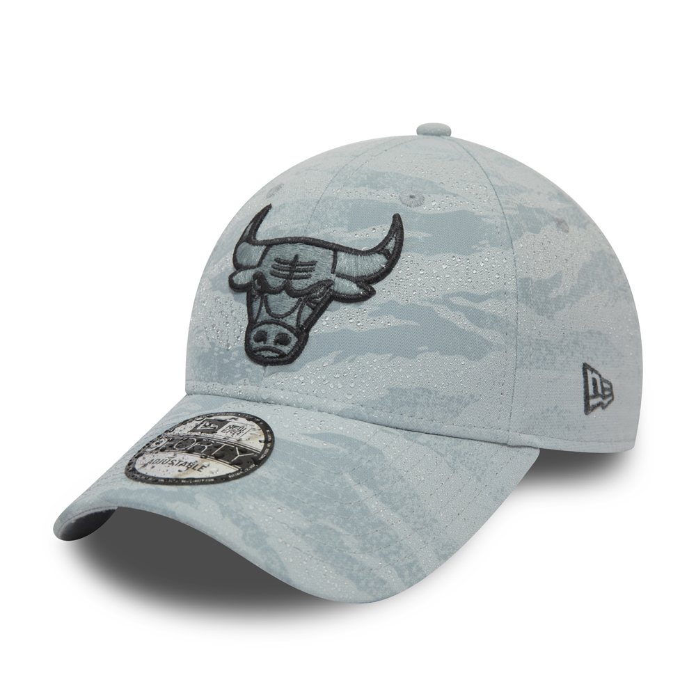 Graue 9FORTY-Kappe der Chicago Bulls im Camouflage-Look