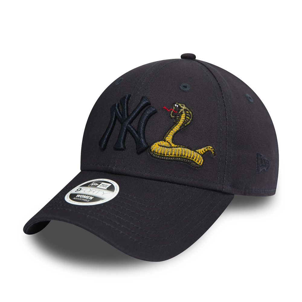 9FORTY – Kappe für Damen – New York Yankees mit Schlangenmotiv in Marineblau