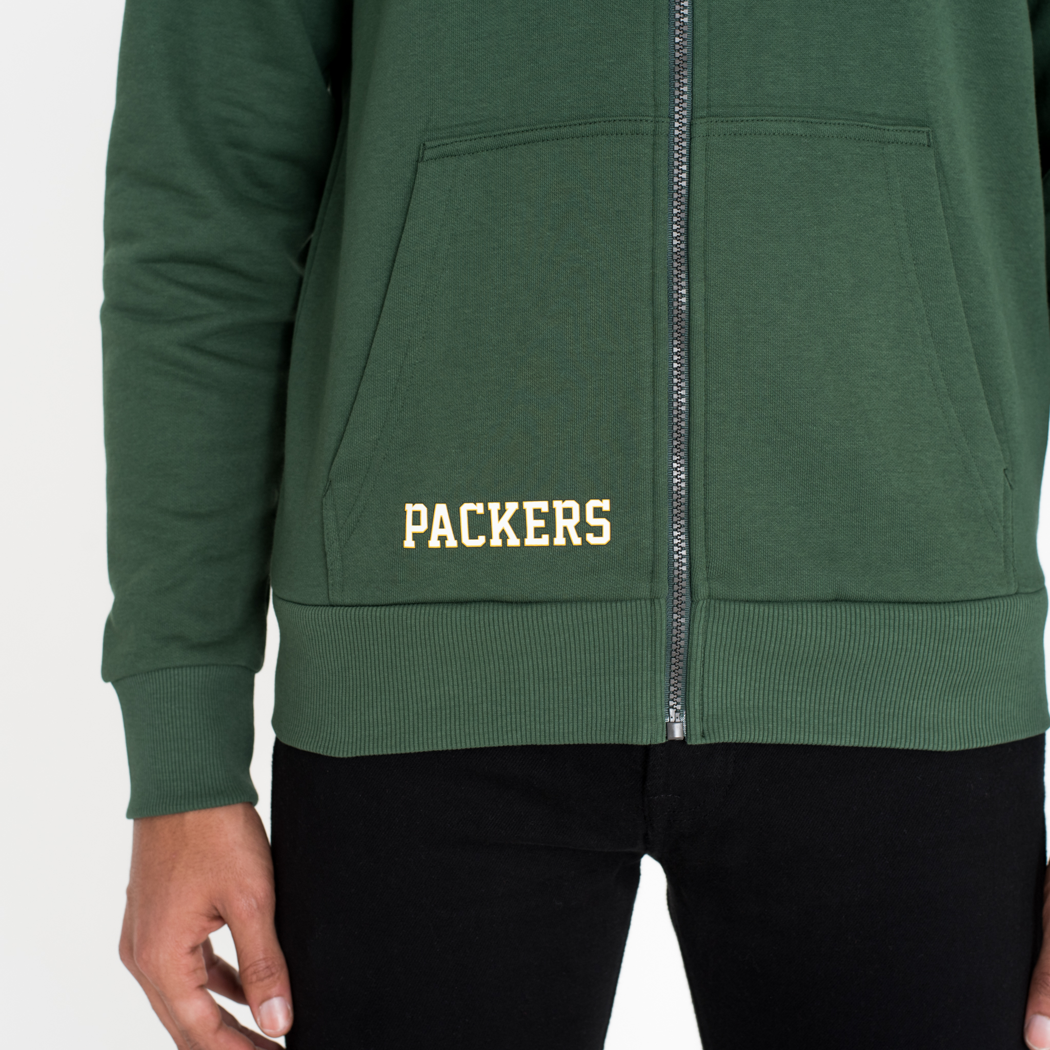 Green Bay Packers – Hoodie mit Reißverschluss in Grün