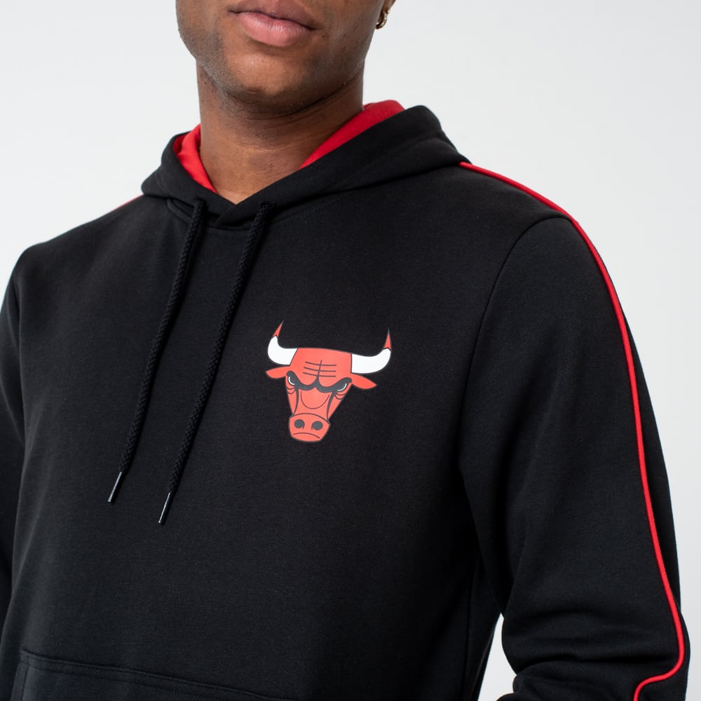 Sudadera Chicago Bulls Striped, negro