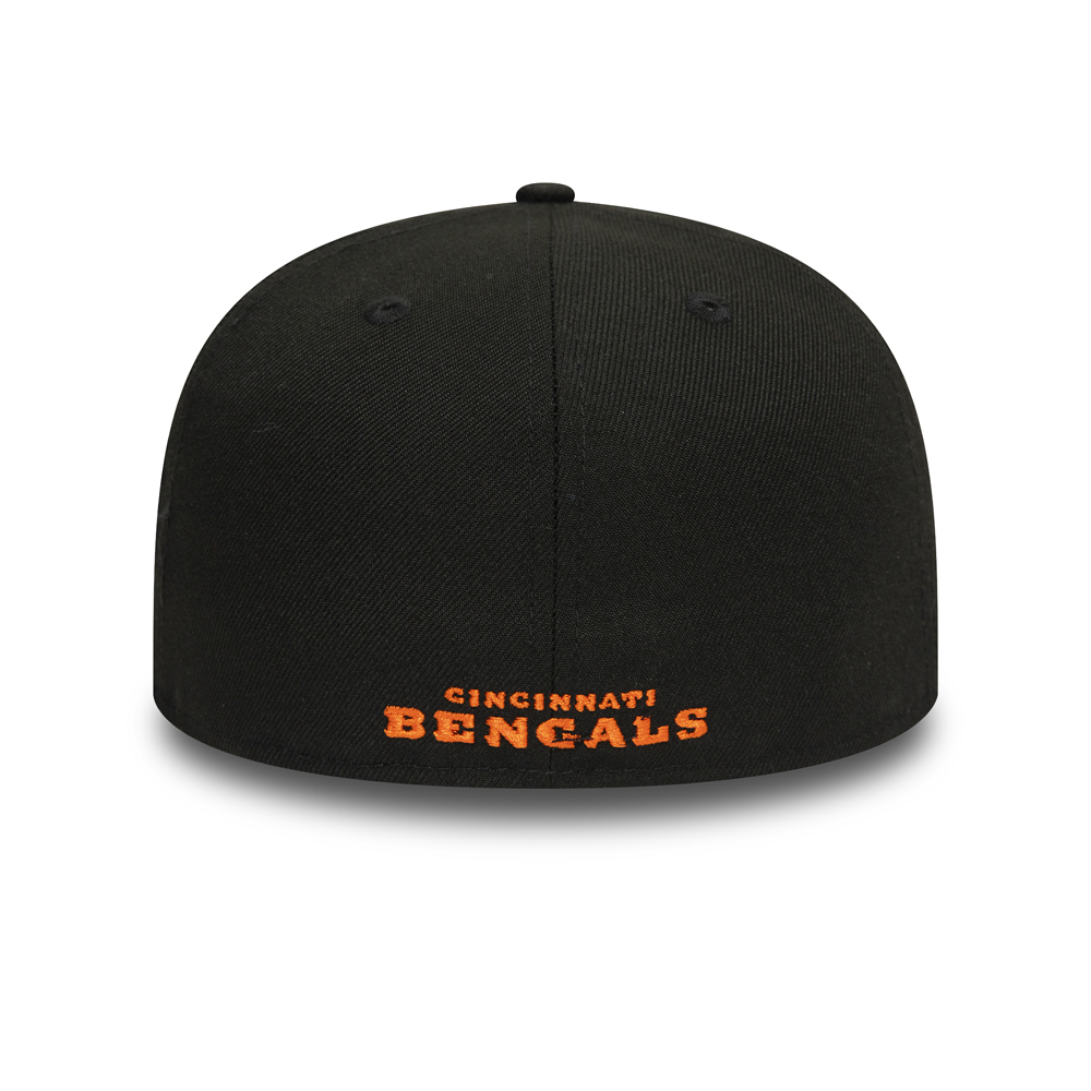 Schwarze 59FIFTY-Kappe der Cincinnati Bengals