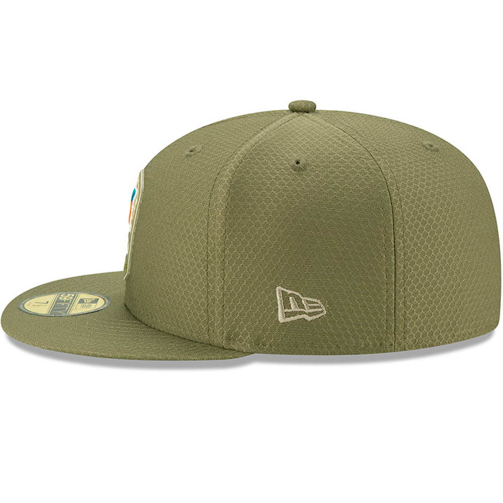 Miami Dolphins Salute To Service Green 59FIFTY Cap