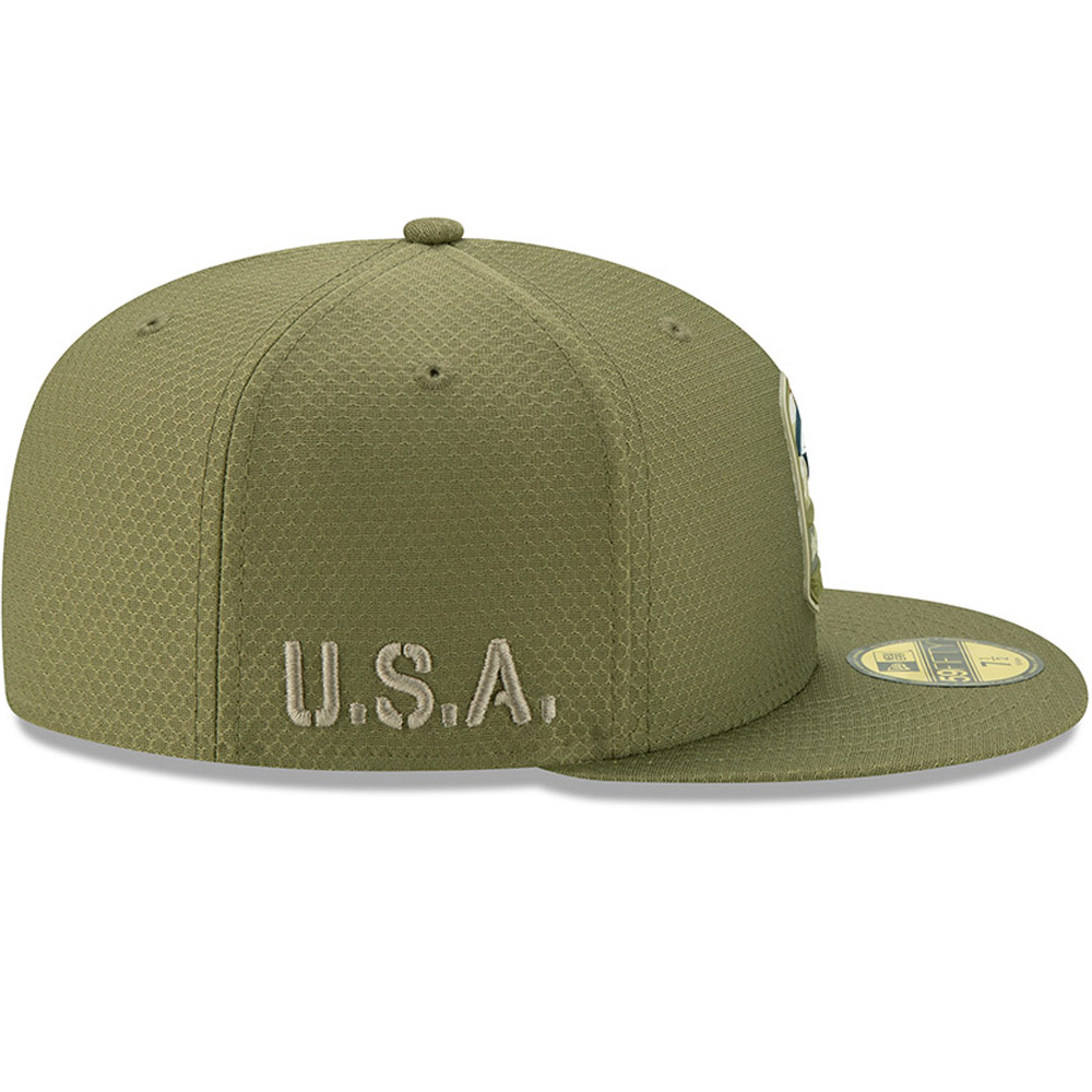 Gorra Los Angeles Rams Salute To Service 59FIFTY, verde