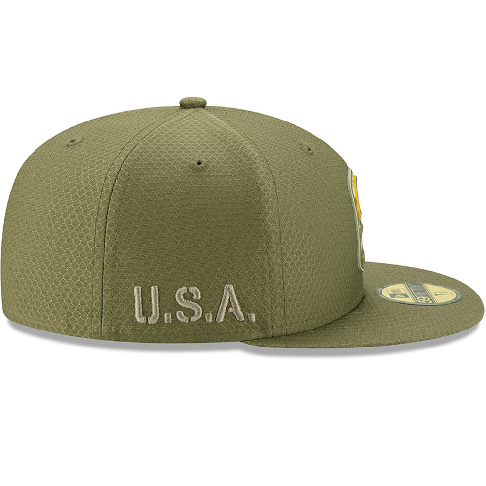 Casquette Green Bay Packers Salute To Service 59FIFTY vert