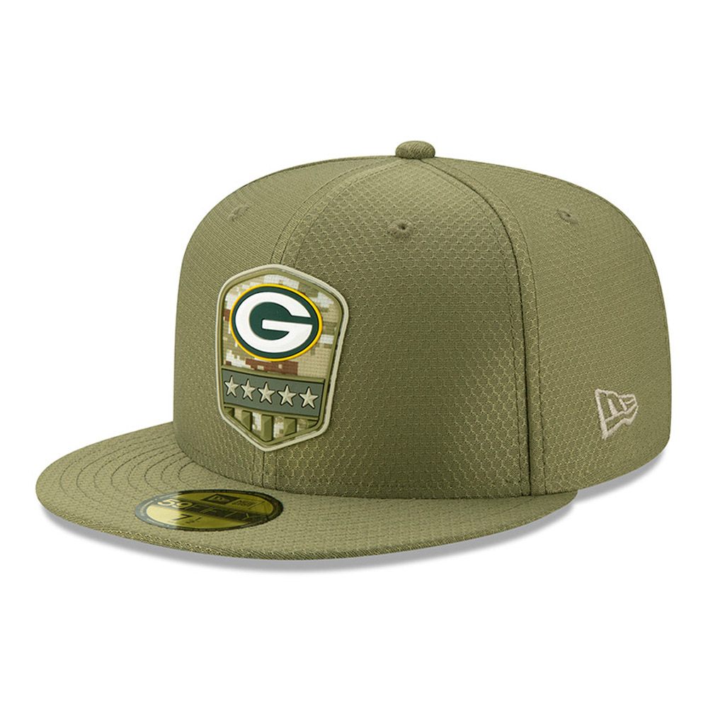 Green Bay Packers Salute To Service Green 59FIFTY Cap