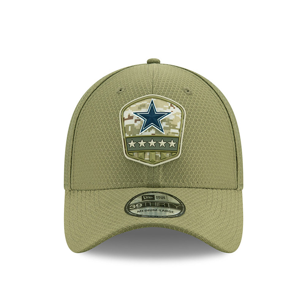 Grüne „Salute to Service“ 39THIRTY-Kappe der Dallas Cowboys