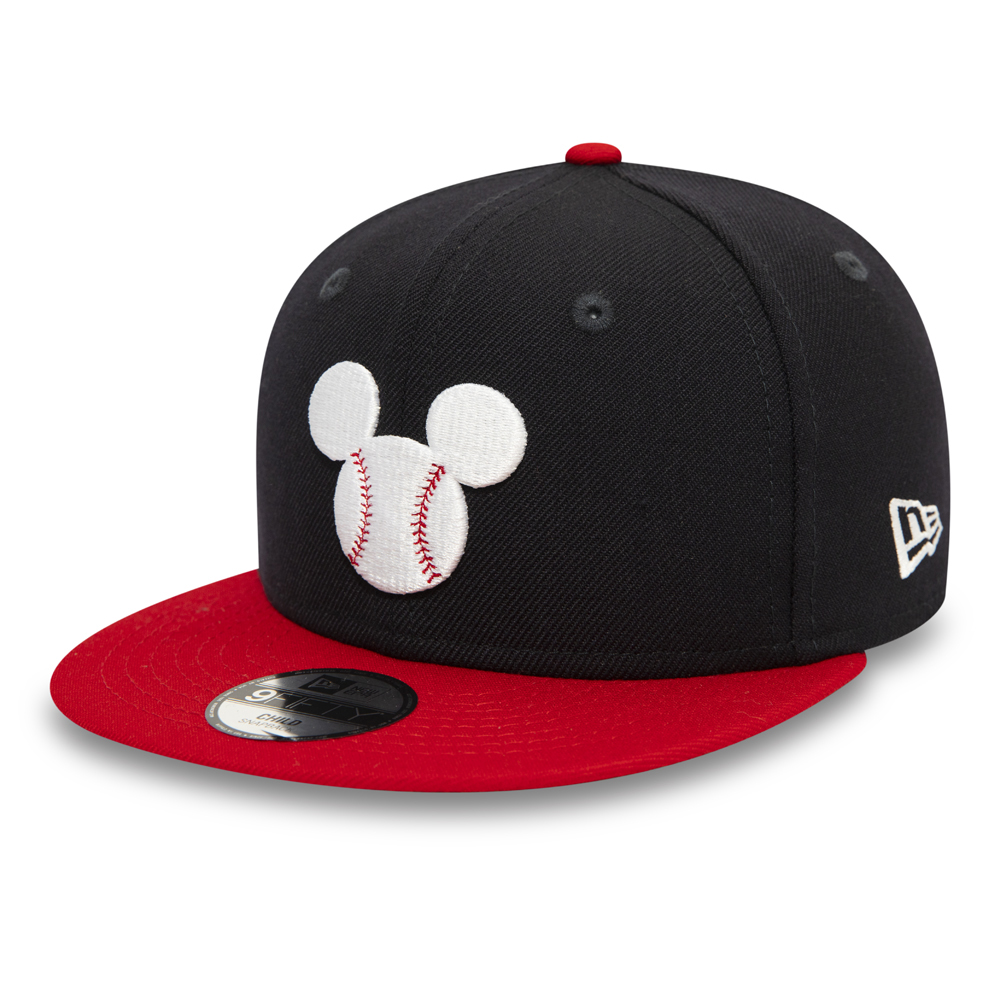 Cappellino 9FIFTY Mickey Mouse Baseball Logo blu navy da bambino