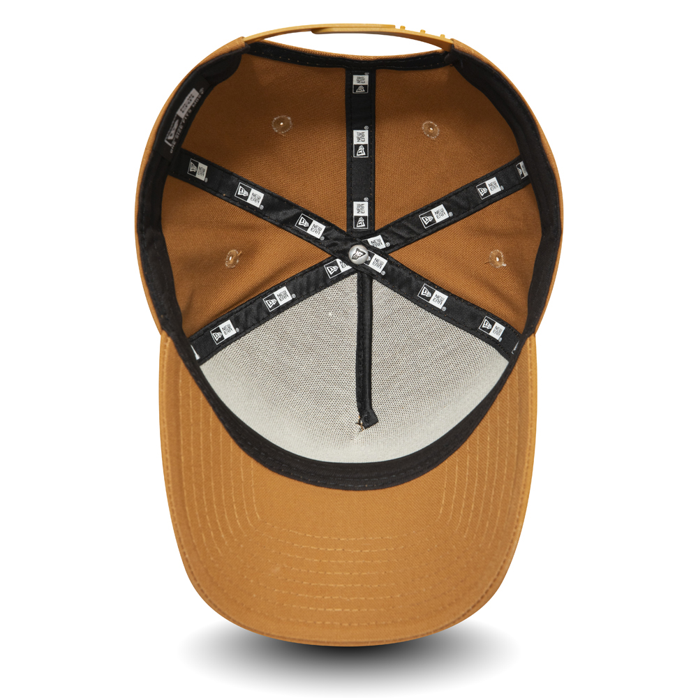 Cappellino Trucker A-Frame in tela olona marrone New Era