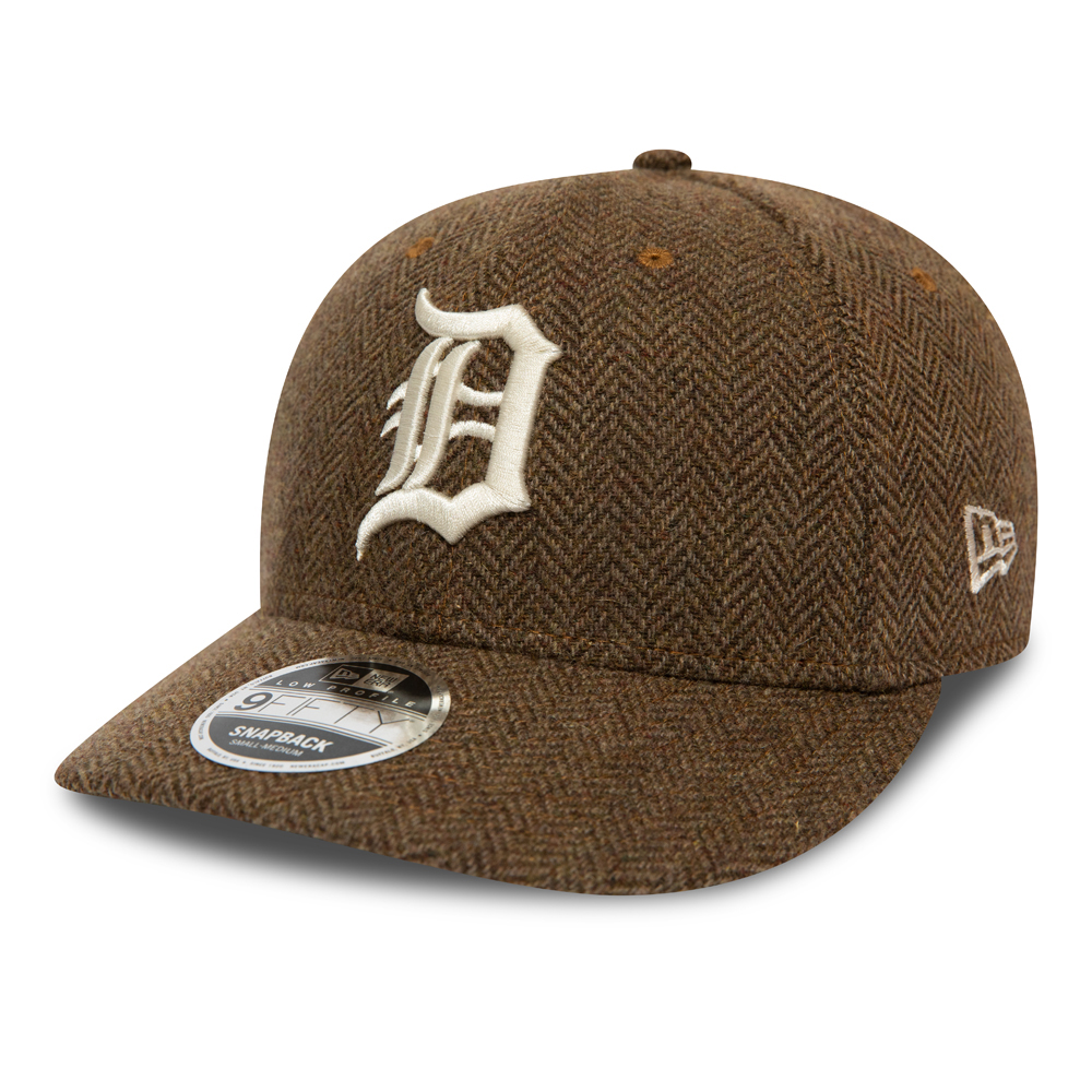 Cappellino 9FIFTY dei 
Detroit Tigers in tweed marrone, con profilo basso.