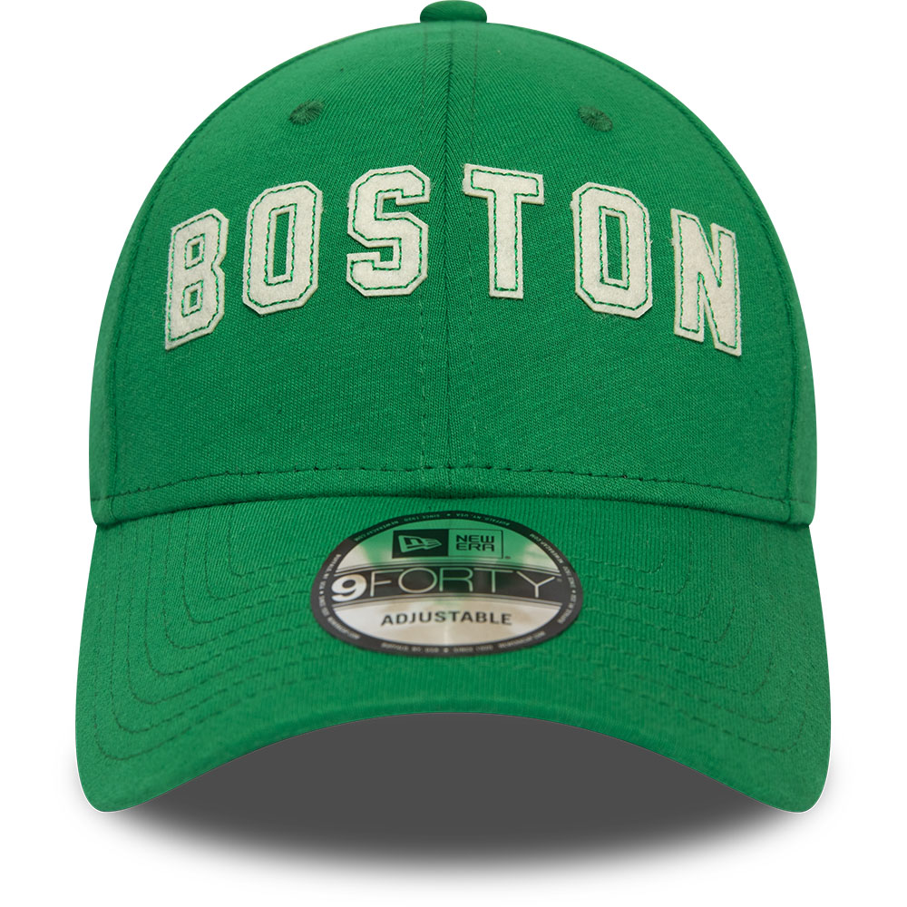 Cappellino 9FORTY con scritta in feltro dei Boston Celtics verde