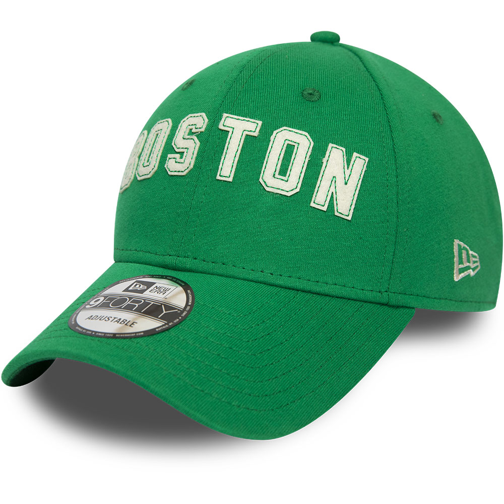 Casquette 9FORTY verte avec script en feutre des Celtics de Boston
