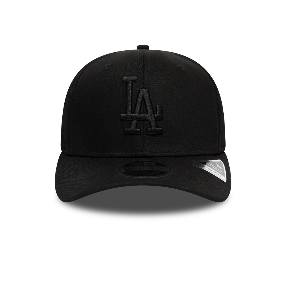 Schwarze 9FIFTY-Kappe mit Clipverschluss – Stretch – Los Angeles Dodgers