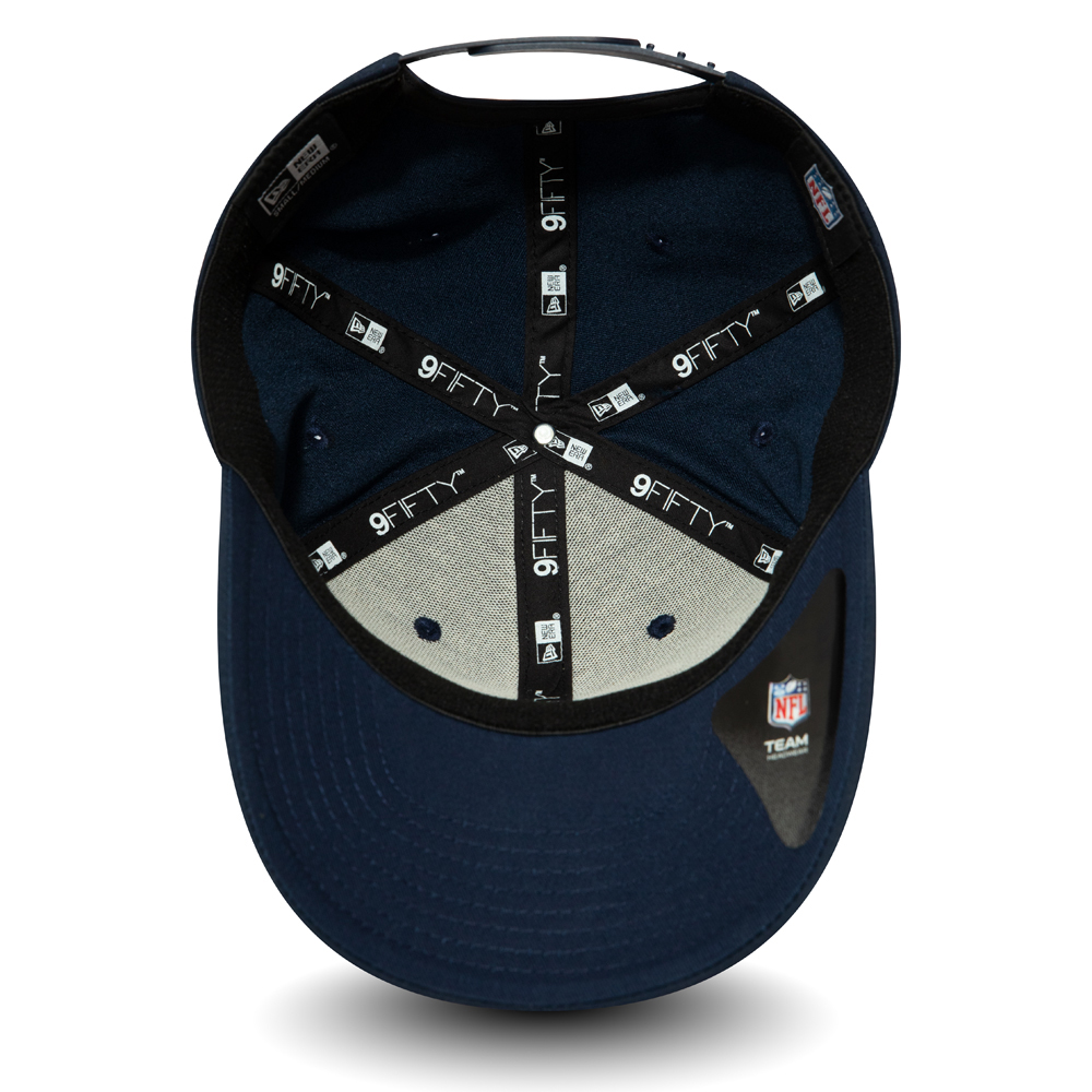 Marineblaue 9FIFTY-Kappe – Number  Stretch – New England Patriots