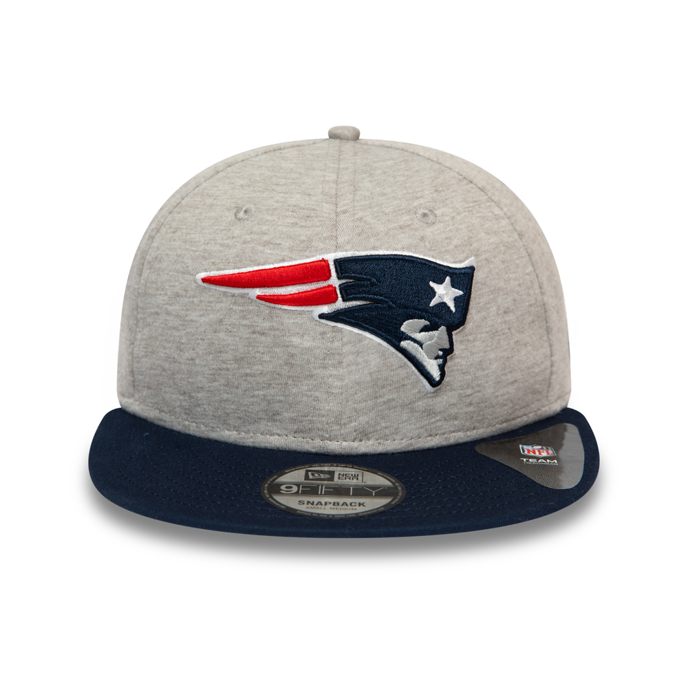 9FIFTY-Kappe aus grauem Jersey – Essential – New England Patriots
