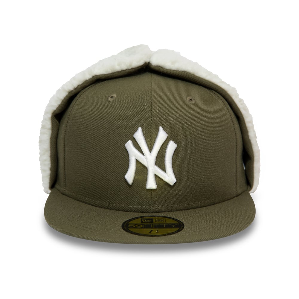 New York Yankees League Essential Hund Ohr Olive 59FIFTY Kappe