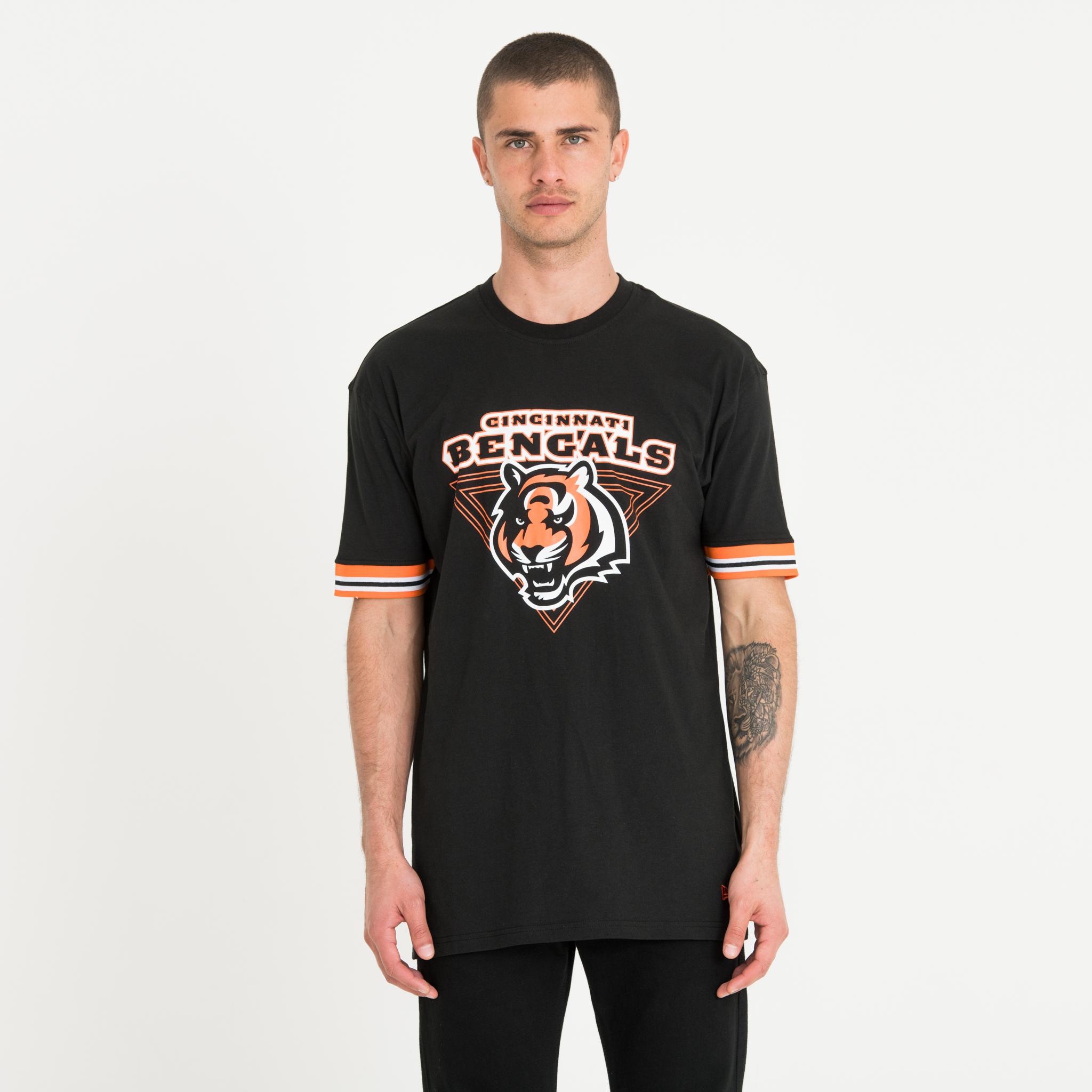 Official New Era Cincinnati Bengals NFL Stripe T-Shirt A7020_B76