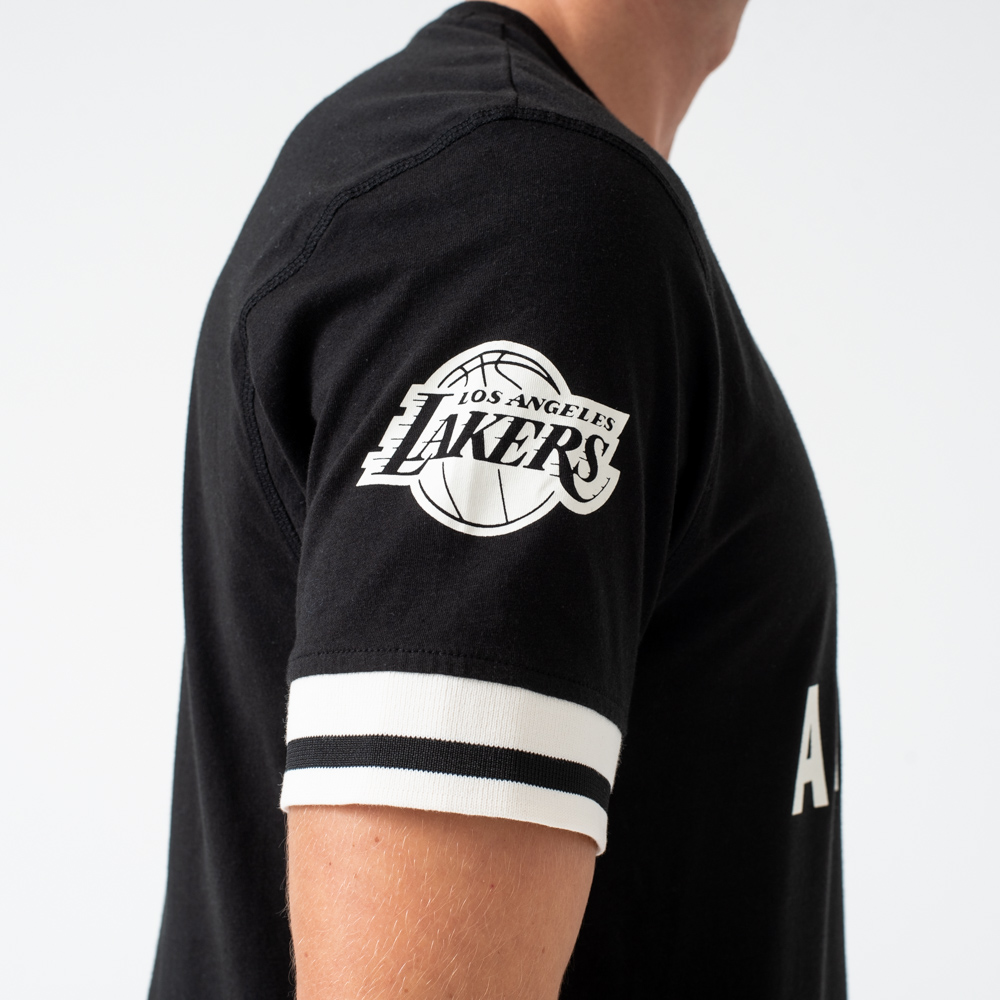 T-shirt noir Los Angeles Lakers avec inscription