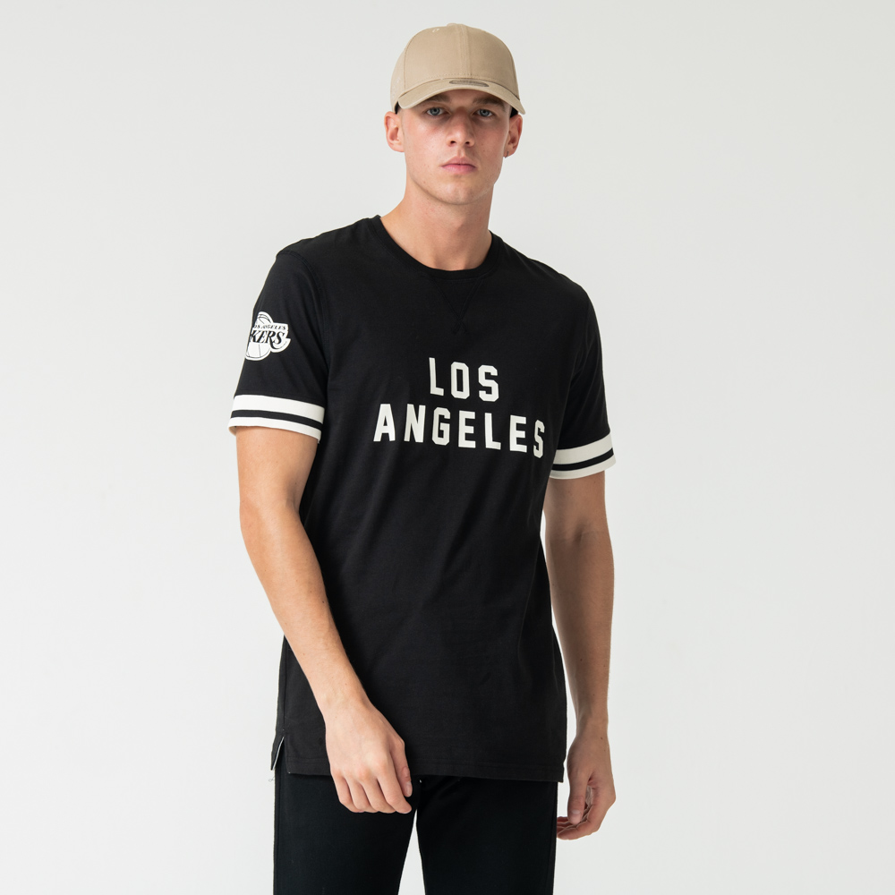 Los Angeles Lakers – Schwarzes T-Shirt mit Schriftzug