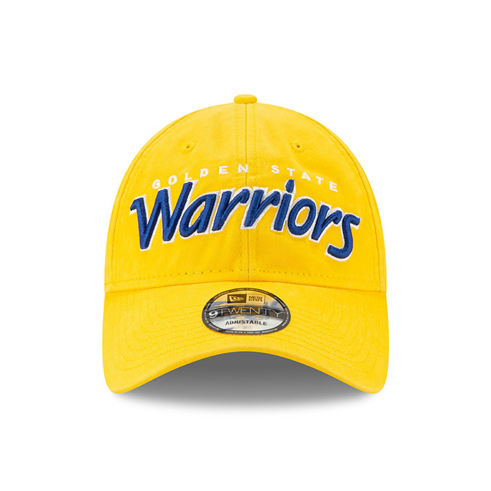Cappellino 9TWENTY Hard Wood Classic dei Golden State Warriors giallo
