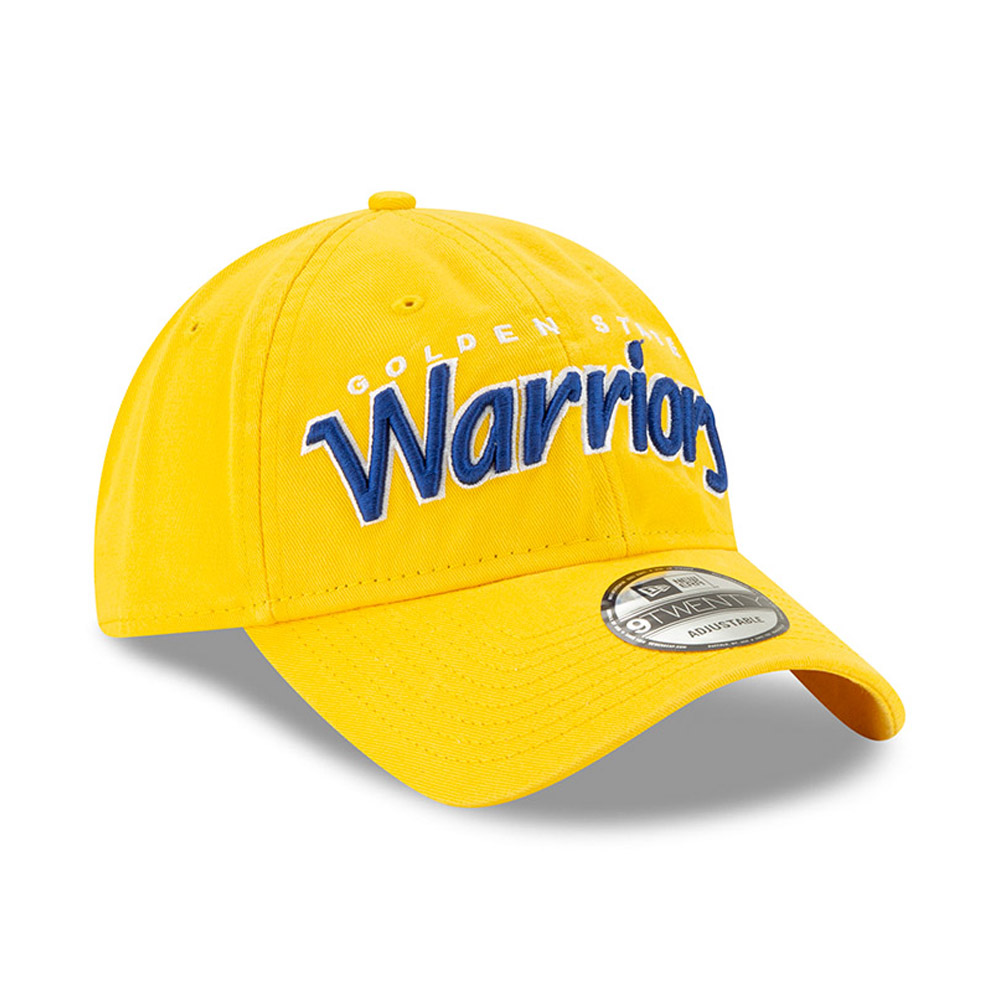 Cappellino 9TWENTY Hard Wood Classic dei Golden State Warriors giallo