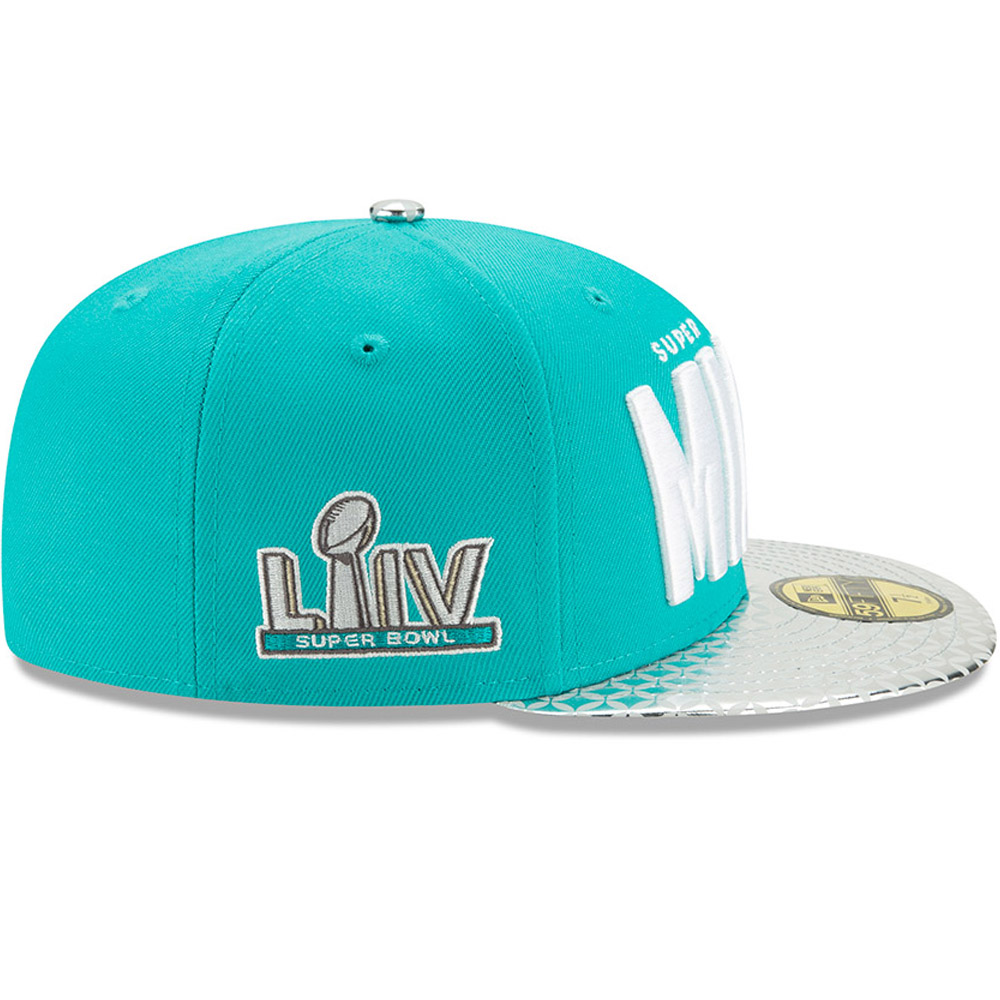Cappellino 59FIFTY NFL 54th Super Bowl Miami con visiera metallizzata