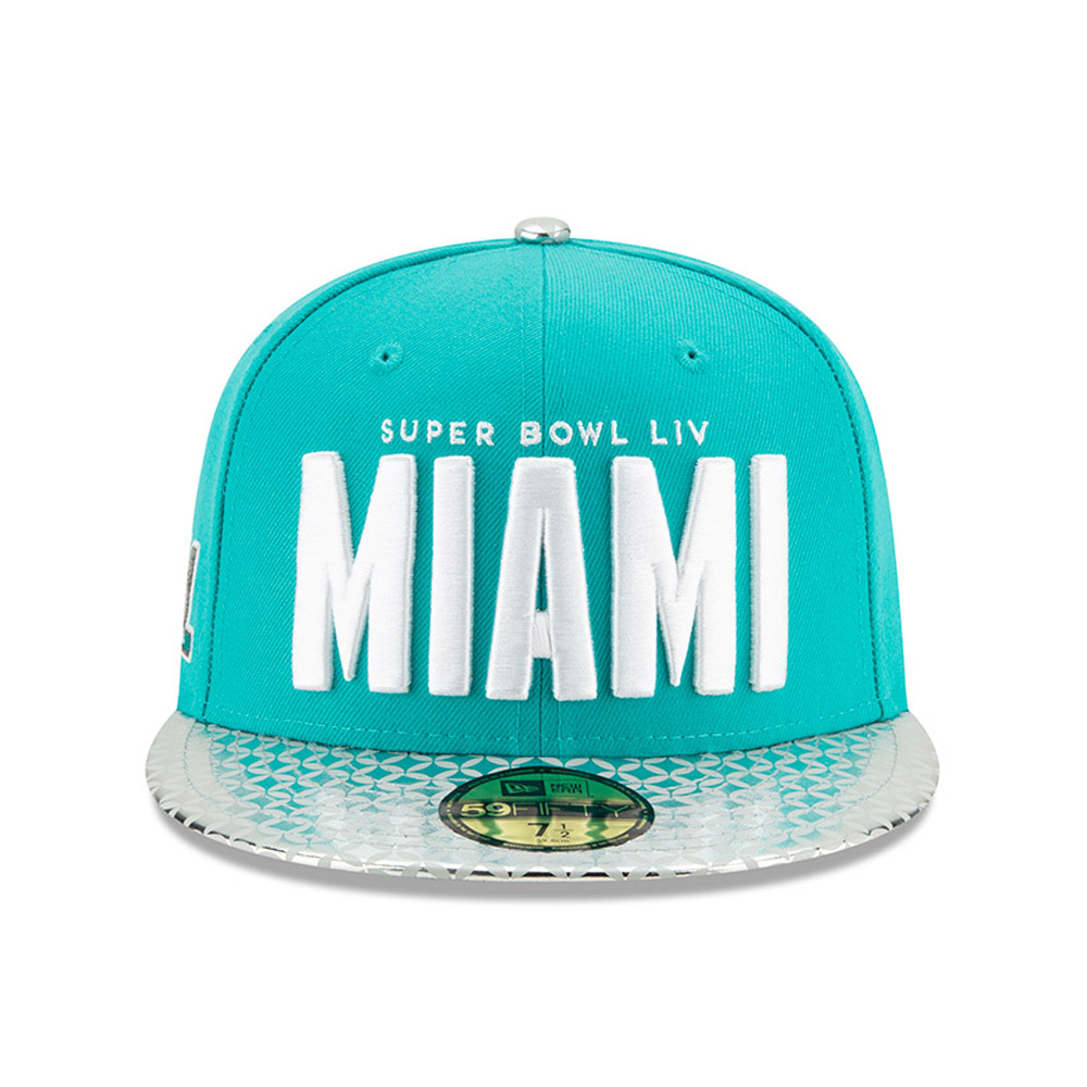 Cappellino 59FIFTY NFL 54th Super Bowl Miami con visiera metallizzata
