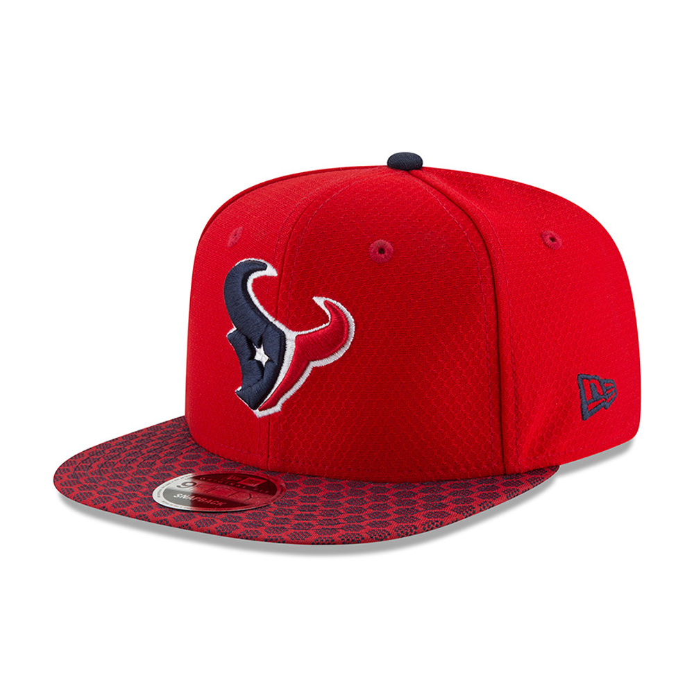 Rote 2017FIFTY-Kappe mit Clipverschluss – Houston Texans 9 Sideline OF