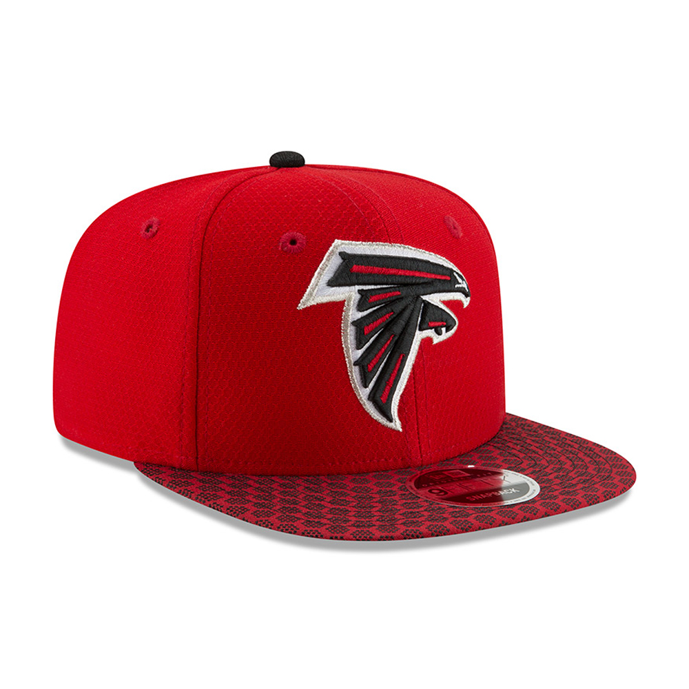 Rote Atlanta Falcons 2017 Sideline OF 9FIFTY-Kappe mit Clipverschluss