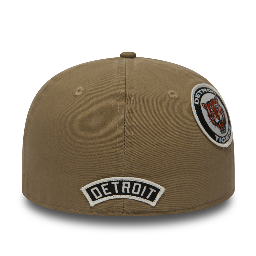 Detroit Tigers MLB Patch Low Profile Khaki 59FIFTY Cap