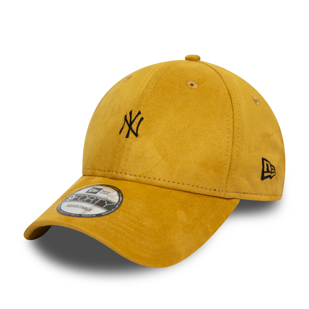 Casquette 9FORTY New York Yankees en daim moutarde