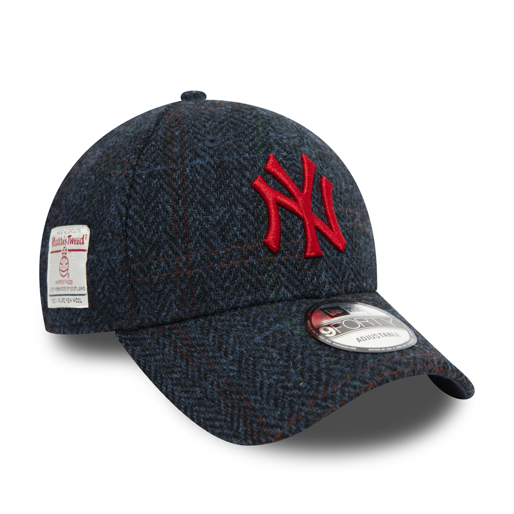 Gorra de tweed New York Yankees 9FORTY, azul marino