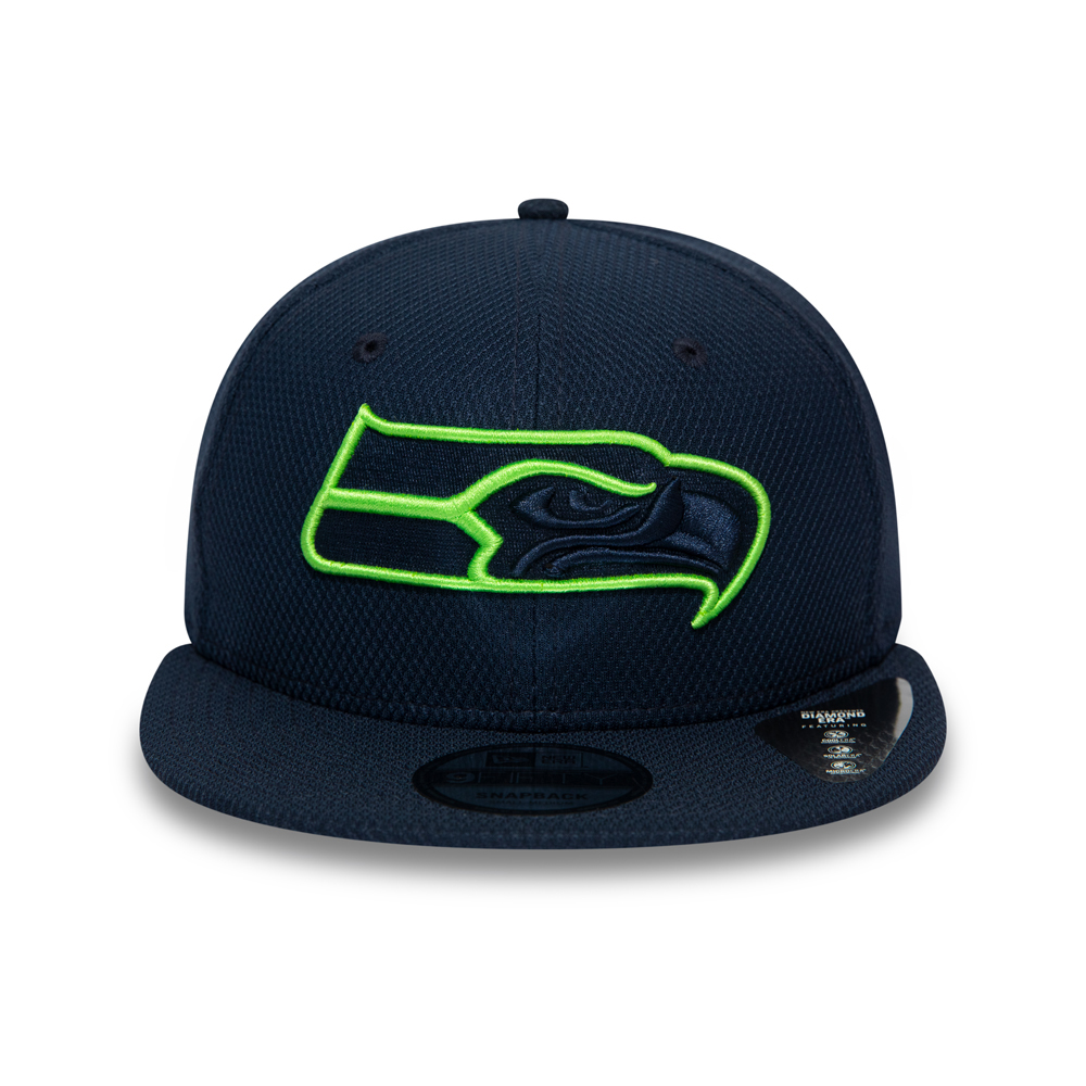 Seattle Seahawks Outline Navy 9FIFTY Snapback Cap
